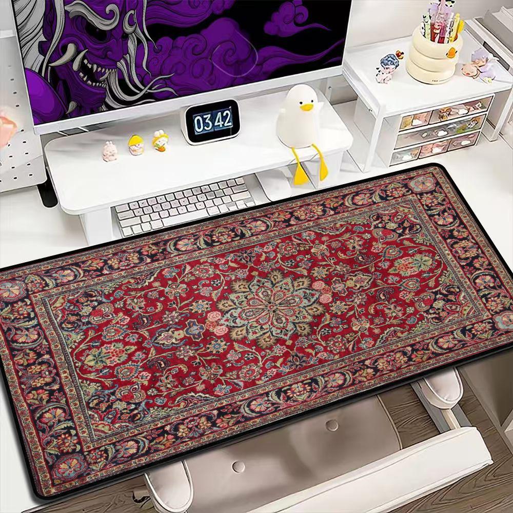 Retro Gaming Keyboard - Grand tapis de souris vintage à
