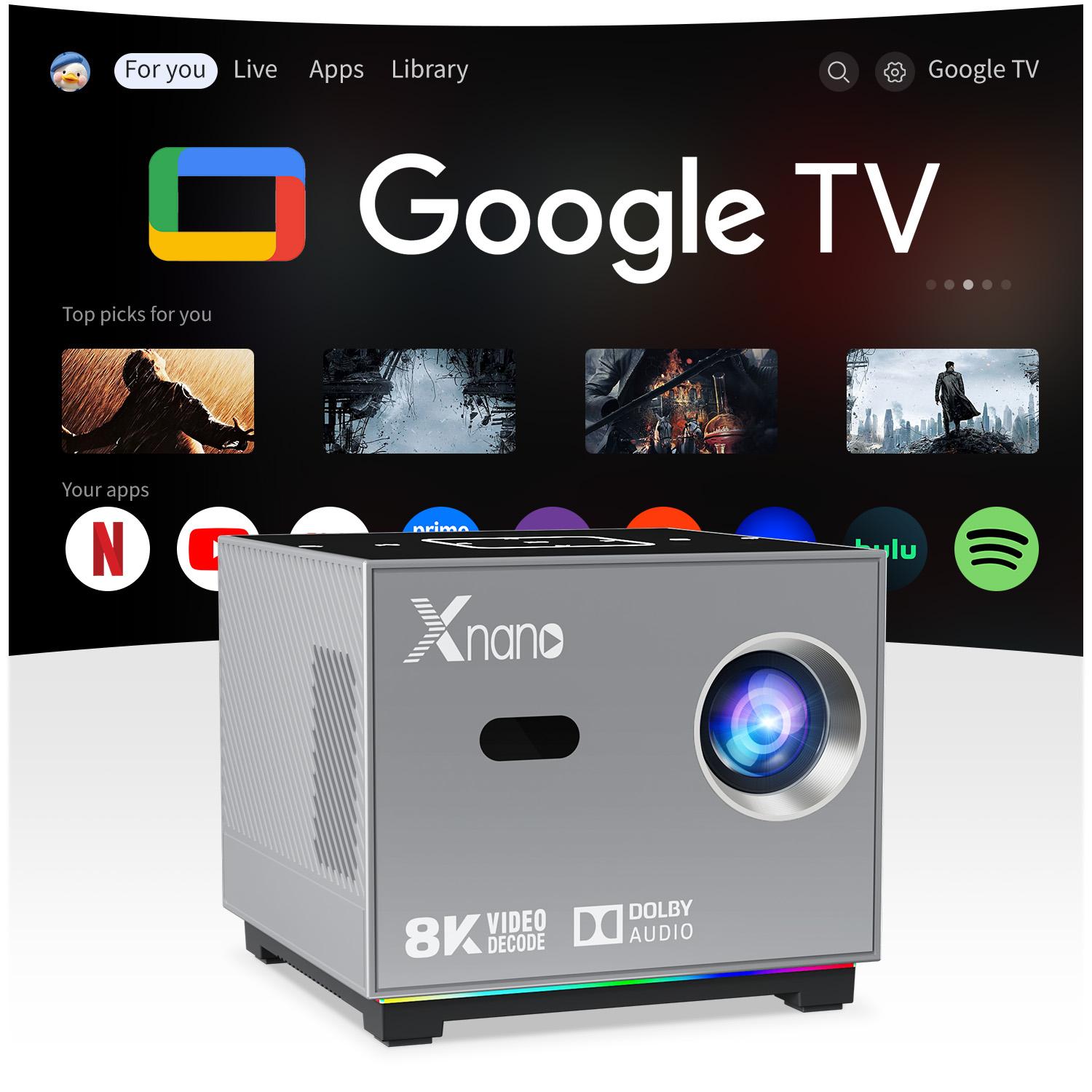 Retro Gaming Projector - Xnano Portable Smart Projector Native 720P