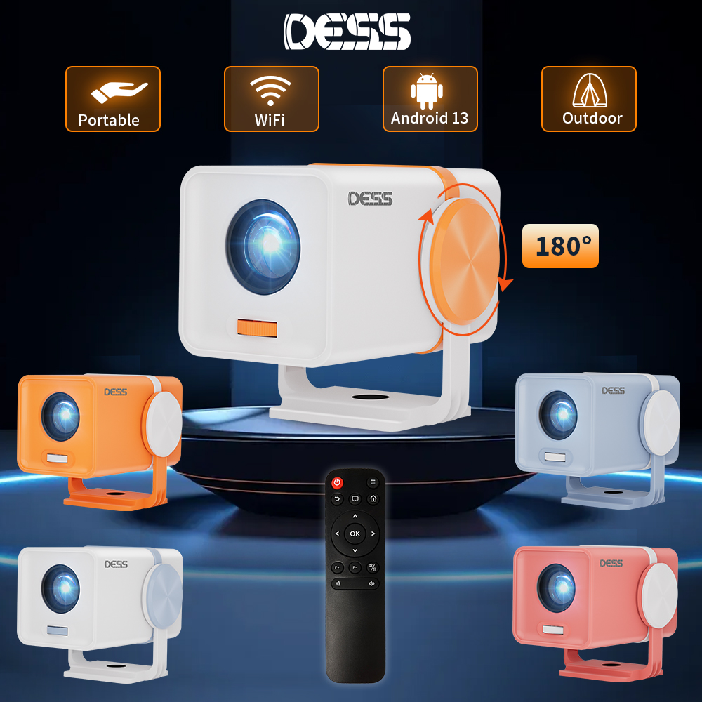 Retro Gaming Projector - Projecteur DESS Android 13, Wifi6 double