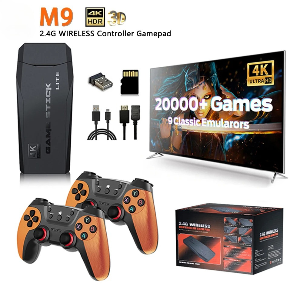 Retro Gaming Stick - Console de jeu vidéo M9 4K