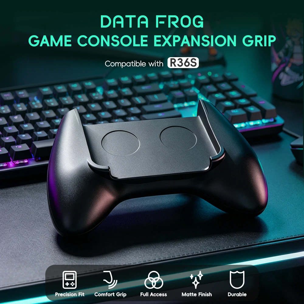 Retro Gaming Console Handheld - Poignée ergonomique Data Frog R36S pour