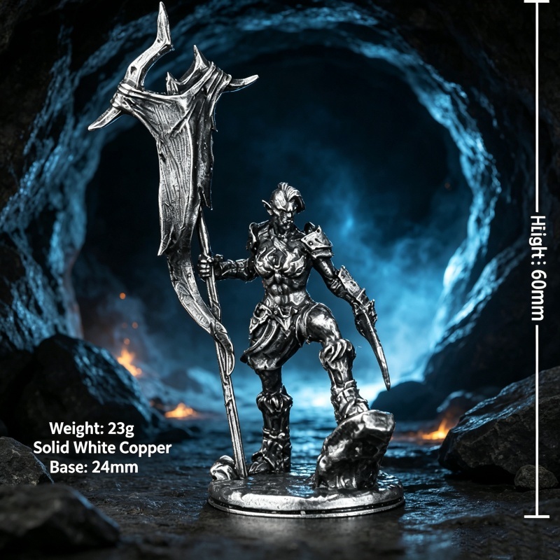 Retro Gaming Fun - Figurine miniature en métal de guerrier
