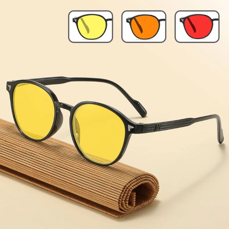 Retro Gaming Projector - Lunettes de soleil rétro carrées anti-lumière