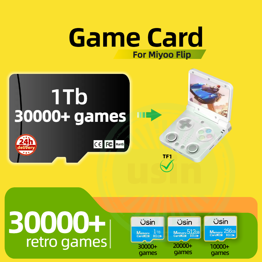 Retro Gaming Console Handheld - Carte de jeu pour Miyoo Flip