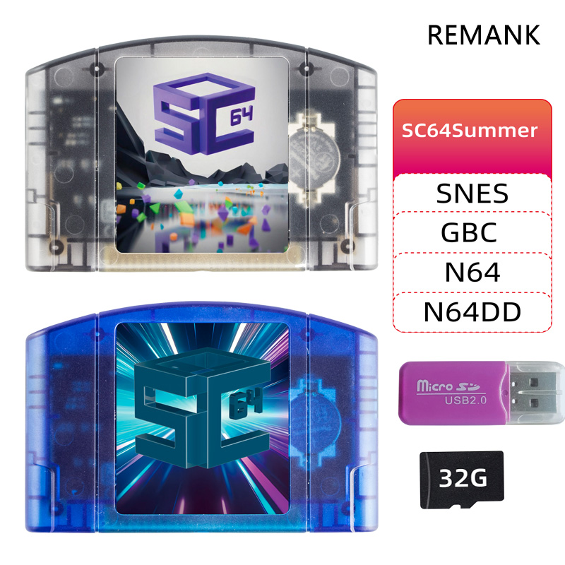 Retro Gaming Fun - REMANK 5000-in1 SC64Summer SC64 carte de