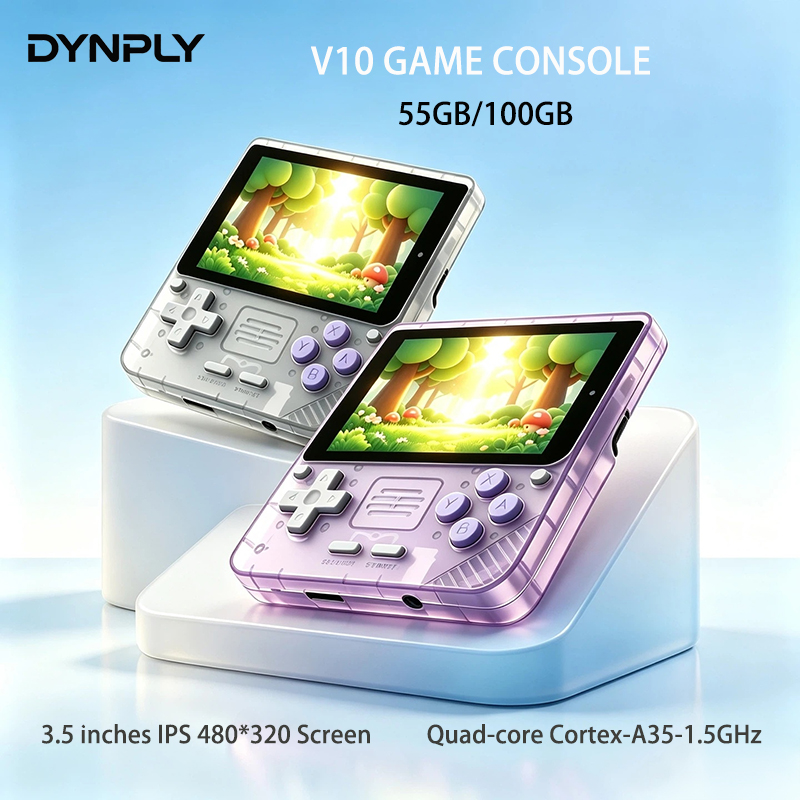 Retro Gaming Console Handheld - POWKIDDY V10 Console de jeu portable