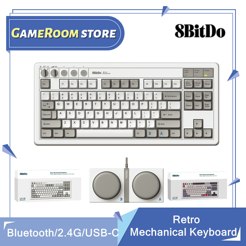 Retro Gaming Com - 8Bitdo Clavier mécanique rétro, clavier de