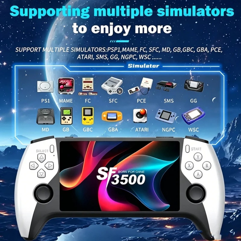 Retro Gaming Console Handheld - Console de jeu portable SF3500 5