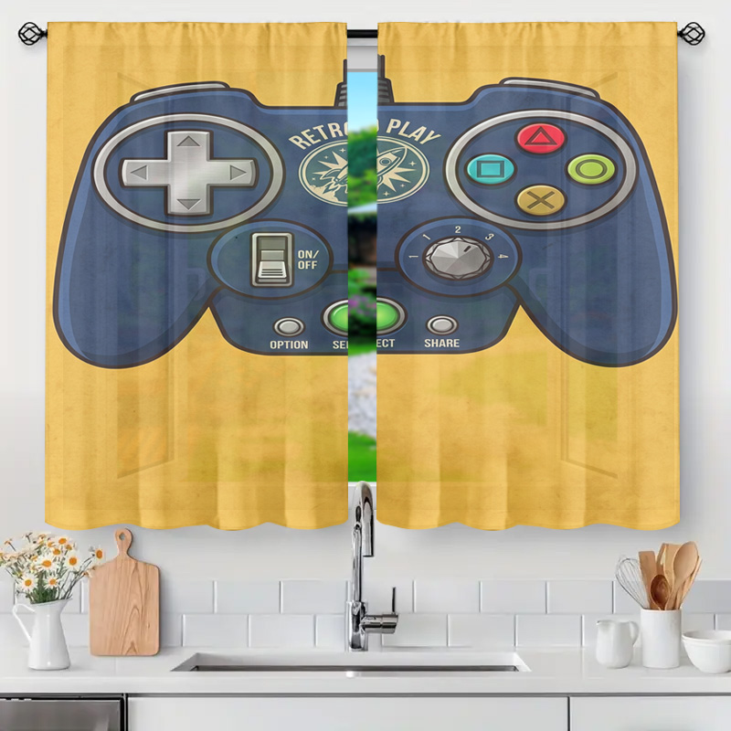 Rideau décoratif semi-transpar - Retro Gaming Youtube avis et prix