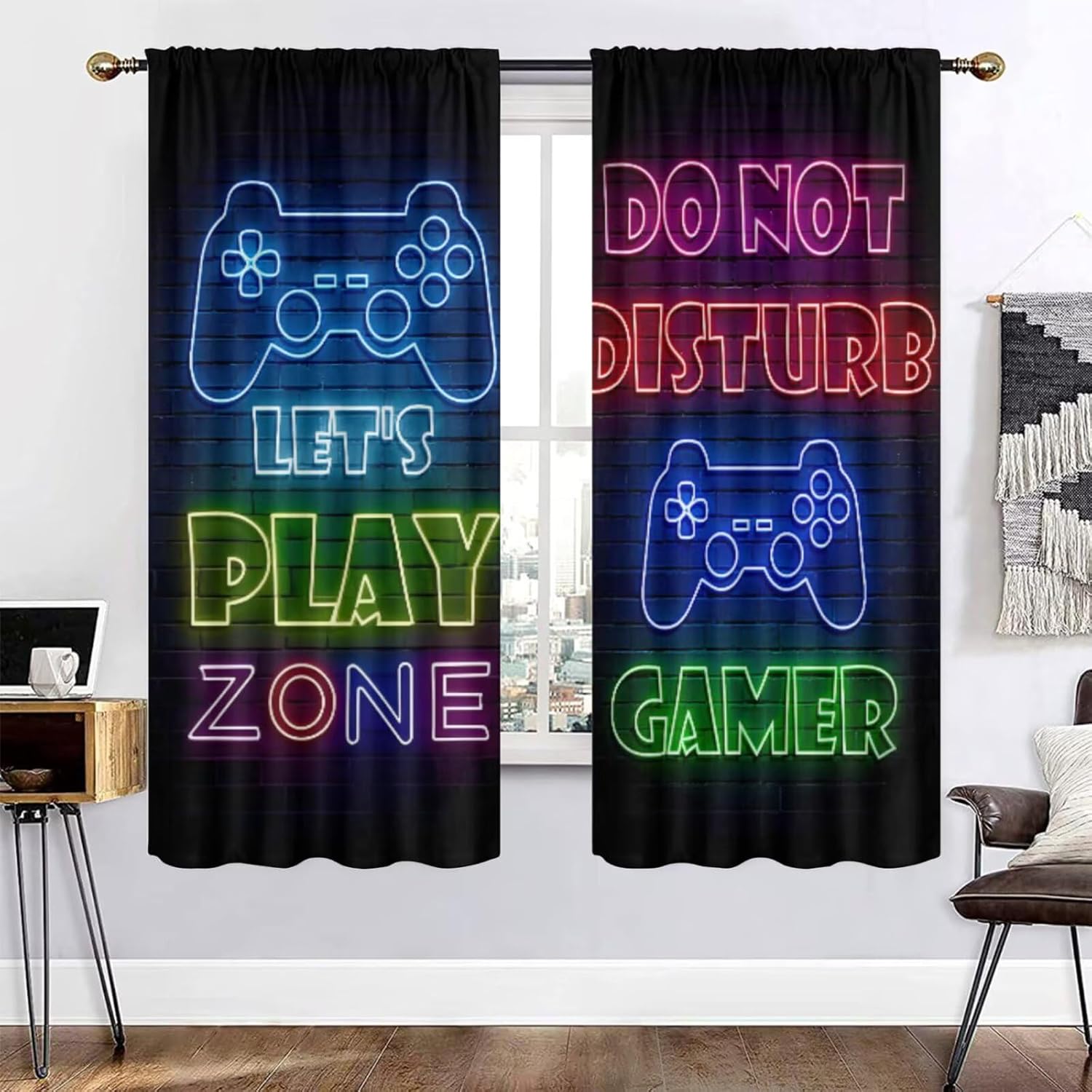 Rideau occultant pour chambre  - Retro Gaming Youtube avis et prix