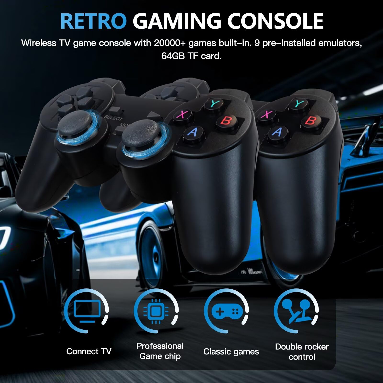 Console de jeu vidéo rétro 4K, - Retro Gaming Stick avis et prix