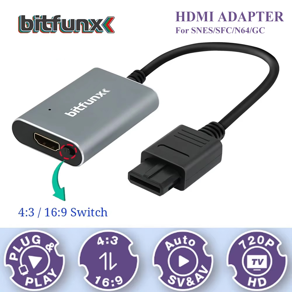 Bitfunx – adaptateur vidéo 720 - Retro Gaming Com avis et prix