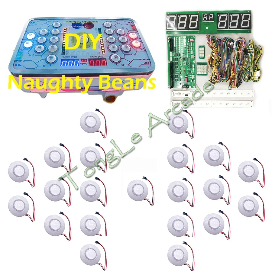 Kit DIY Naughty Beans, équipem - Arcade Button Kit avis et prix