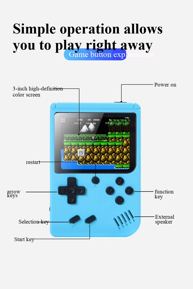 Console de jeux portable rétro - Retro Gaming Com avis et prix