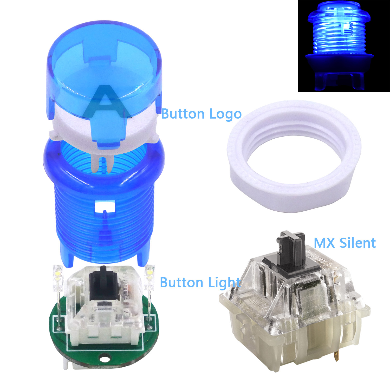 SJ @ JX – manette de jeu d'arc - Arcade Button Kit avis et prix