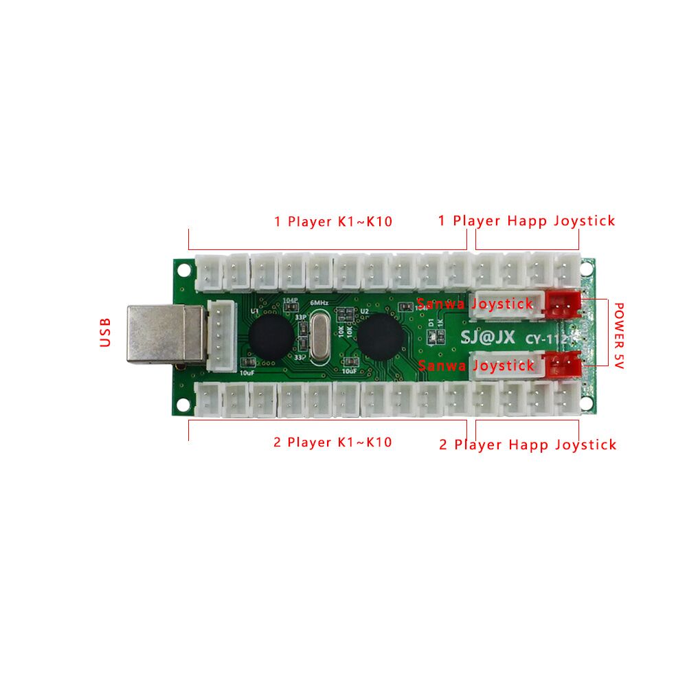 Kit DIY d'arcade pour 2 joueur - Arcade Button Kit avis et prix