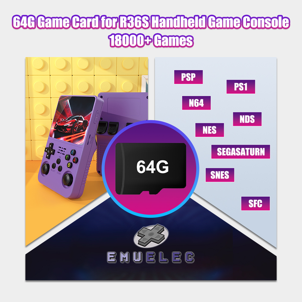 Carte de jeu TF 64 go pour Con - Retro Gaming Qss avis et prix